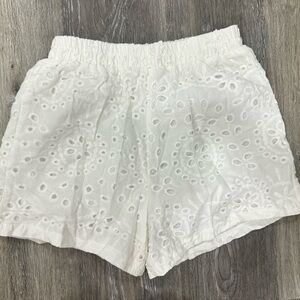 White Eyelet Women Shorts